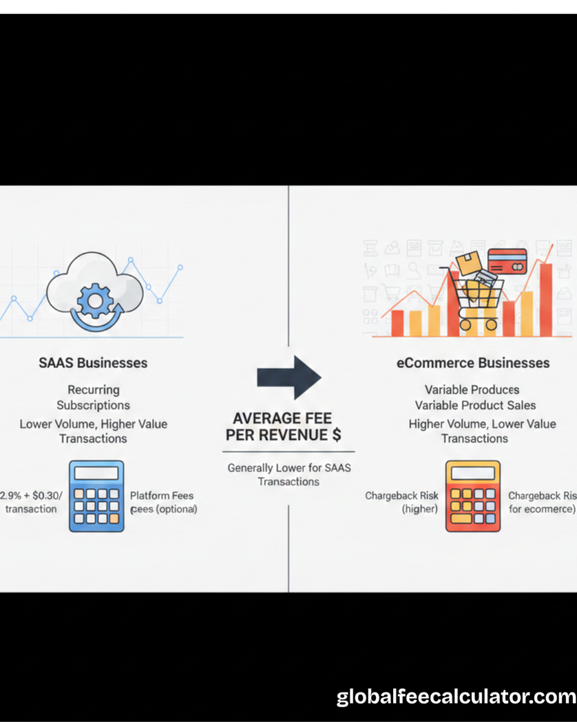 SaaS vs eCommerce Stripe Fees